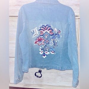 ⭐️ A.M.I. ⭐️ Vintage Denim Decorative Jacket